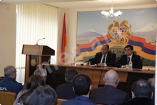 ՀՀ ՏԿԱԻ նախարար Արմեն Երիցյանը մասնակցեց Արարատի մարզխորհրդի նիստին